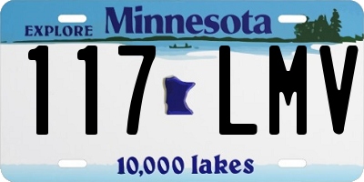 MN license plate 117LMV
