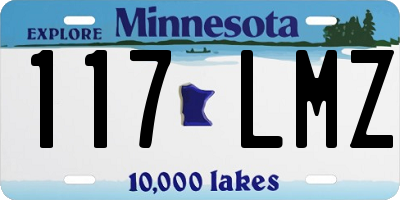 MN license plate 117LMZ