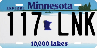 MN license plate 117LNK