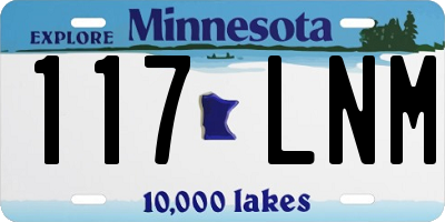 MN license plate 117LNM