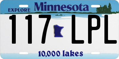 MN license plate 117LPL
