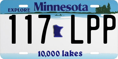 MN license plate 117LPP