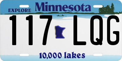 MN license plate 117LQG
