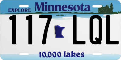 MN license plate 117LQL