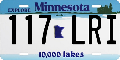 MN license plate 117LRI