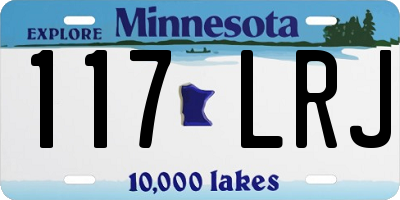 MN license plate 117LRJ