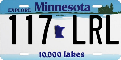 MN license plate 117LRL