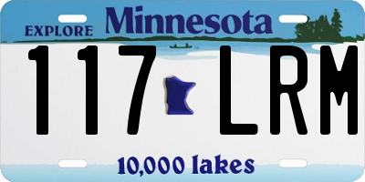 MN license plate 117LRM