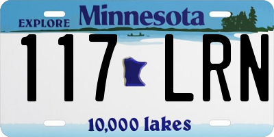 MN license plate 117LRN