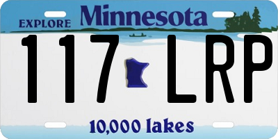 MN license plate 117LRP