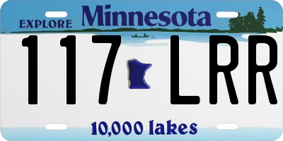 MN license plate 117LRR