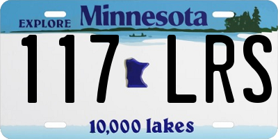 MN license plate 117LRS