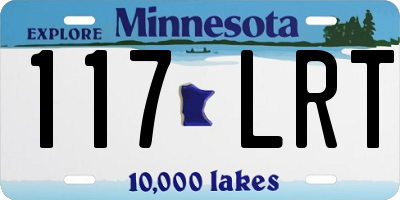 MN license plate 117LRT
