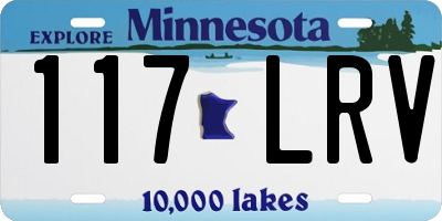 MN license plate 117LRV