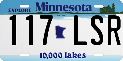 MN license plate 117LSR
