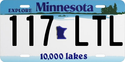 MN license plate 117LTL