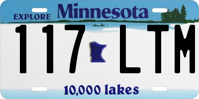 MN license plate 117LTM