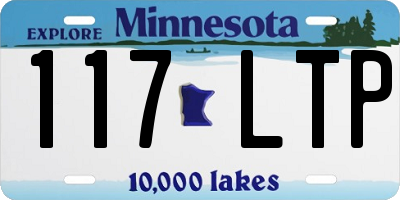 MN license plate 117LTP