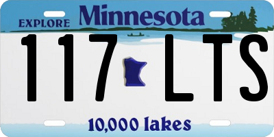 MN license plate 117LTS