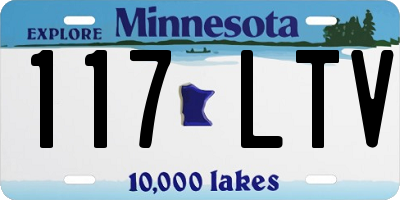 MN license plate 117LTV