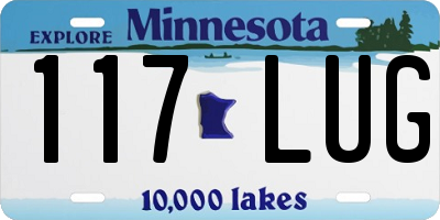 MN license plate 117LUG