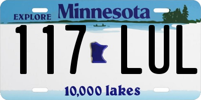 MN license plate 117LUL