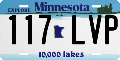 MN license plate 117LVP