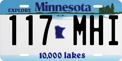 MN license plate 117MHI