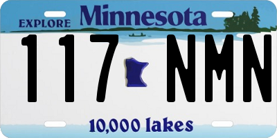 MN license plate 117NMN