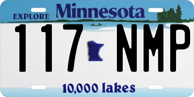 MN license plate 117NMP