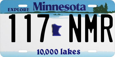 MN license plate 117NMR