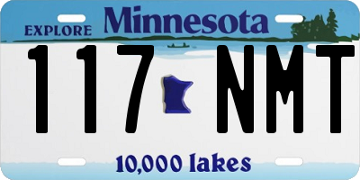 MN license plate 117NMT