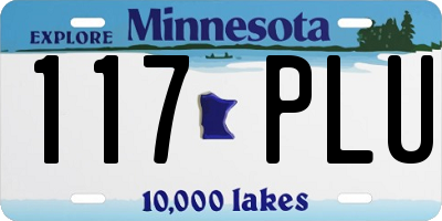 MN license plate 117PLU