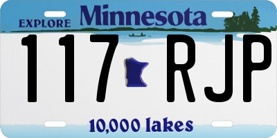MN license plate 117RJP