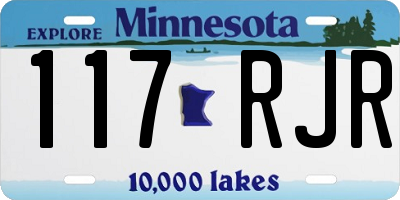 MN license plate 117RJR