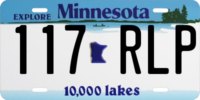 MN license plate 117RLP
