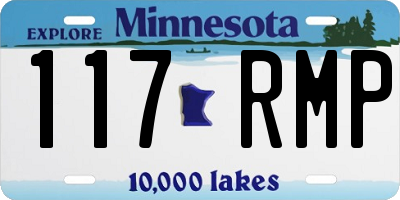 MN license plate 117RMP