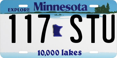 MN license plate 117STU