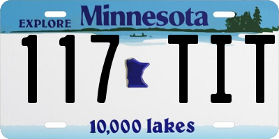 MN license plate 117TIT