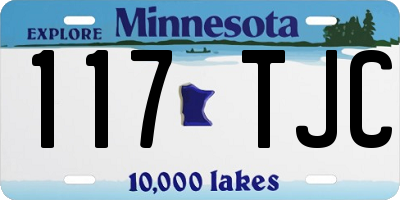 MN license plate 117TJC