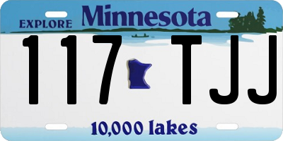 MN license plate 117TJJ