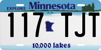 MN license plate 117TJT