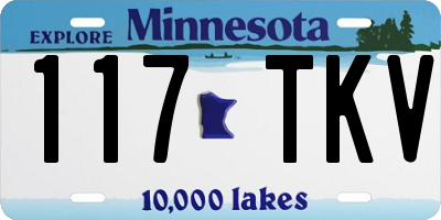 MN license plate 117TKV
