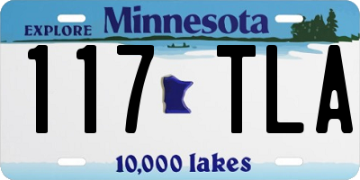MN license plate 117TLA