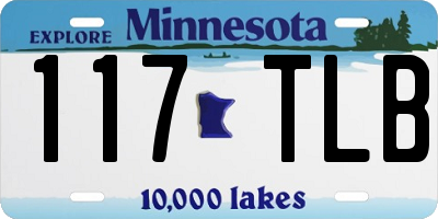 MN license plate 117TLB