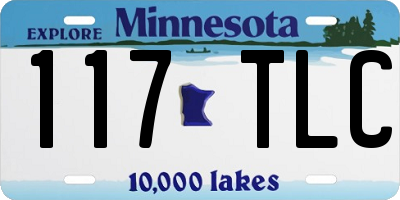 MN license plate 117TLC