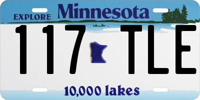MN license plate 117TLE