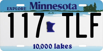 MN license plate 117TLF