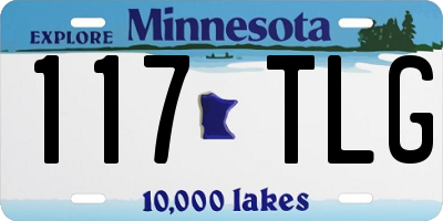 MN license plate 117TLG