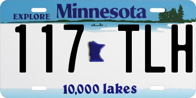 MN license plate 117TLH